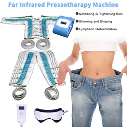 Nyaste 24 Air Bags Body Bantning Pressoterapi Massage Lymfatisk Avloppsmaskin Hela kostym Pressoterapia 3 i 1 FAR Infraröd utrustning