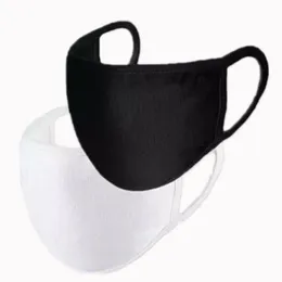 DHL 2021 fashion design simple cycling wear dust mask unisex black white adult face can be washed and reused