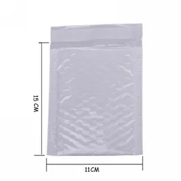 Wholesale- 10X Kawaii Waterproof White Pearl Film Bubbel 11*15 Envelope Bulle Bag Mailer Padded Envelopes With Bubble Mailing Bags