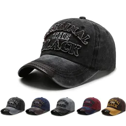 Ny nödställd basebollkeps Män Böjd Visir Snapback Hatt För Kvinnor Casquette Femme Brev Broderi Gorras Bones Masculino J1225