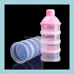 Baby port￡til alimenta￧￣o de leite em p￳ de alimentos Recipiente de garrafa 3 c￩lulas Caixa pr￡tica Grid Drop entrega 2021 Outros beb￪s filhos de maternidade cf