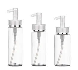 120ml 160ml 200ml Plastic cosmetic packaging PET lotion pump bottle high-end sub-bottling acrylic pump bottle hot sale SN2156