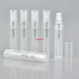100 adet / grup 3 ml Küçük Yuvarlak Plastik Konteynerler Parfüm Şişeleri Atomizer Boş Kozmetik Sampleshipping için Kozmetik