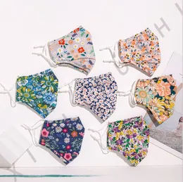 Flower Printing Face Masks Leopard Adult Face Mask Fashion Breathable Washable Mouth Cover Clause Reusable Printing Masks LSK2080