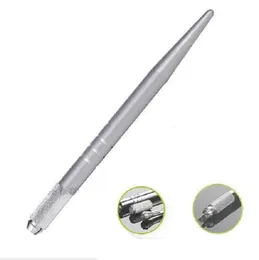 2022 NEUE Großhandel 200 Stücke silber professionelle permanent make-up stift 3D stickerei make-up manuelle stift tattoo augenbraue microblade freies