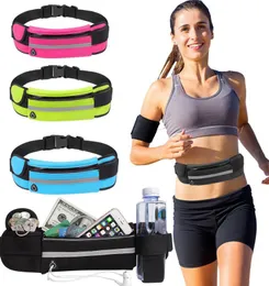 Utomhus Midja Väska Running Waist Bag Sport Portable Gym Bag Håll Vatten Cykling Telefonfickor Vattentäta Kvinnor Running Beltelefon Påse