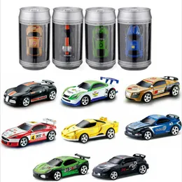 8 Colori / H Coke Can Mini RC Auto Radio Telecomando Micro Racing Car 4 Frequenze Giocattolo per bambini Regali di Natale RC Models LJ200919