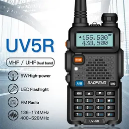 Baofeng UV-5R UV5R Walkie Talkie Dual Band 136-174MHz 400-520MHz 200-520MHz Dúzio Transceptor de rádio com bateria de 1800mAh (BF-UV5R) 431T470264D