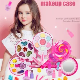Finja jogar meninas maquiagem ferramentas kit compõem conjuntos pré-escolar crianças beleza segurança brinquedo para crianças menina maquiagem segura não-tóxico brinquedos lj201009
