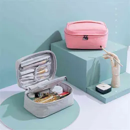Nxy Cosmetic Bags Pu Skin Outdoor Storage Bag Upscale Multifunction Wash Large Capacity Waterproof Female Travel Make Up Cases 220303