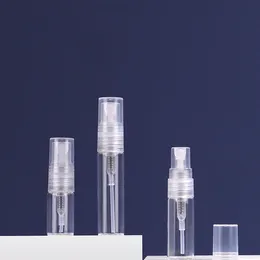 2ml 3ml 5 ml przezroczyste mini butelki sprayowe puste jasne napełniające napełniające atomizer atomizer przenośne szklane fiolki