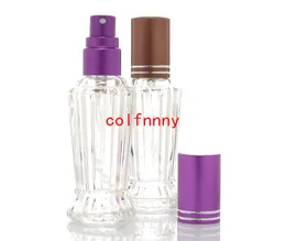 100 pçs / lote Fast shipping 10ml Clear Glass Spray Garrafa Portátil Perfume Atomizador Mini tubo de amostras tubo frascos