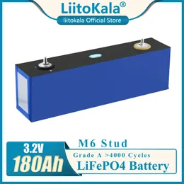 LIITOKALA 3.2V 180AH LIFEPO4 Battery Pack 3C wysokiej prądu Duża pojemność Komórki samochodowe DIY 12V 24V 36 V 48V 180 AH Solar Energy Storage RV Car Golf Car