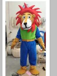 2019 Yrke Made Animal Lion Mascot Costume Halloween Christmas Character Unisex