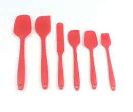 6 PCS matklass Non Stick Butter Cooking Silicone Spatula Set Cookie Pastry Scraper Cake Baking Spatula Silikon Spatula Tool V3