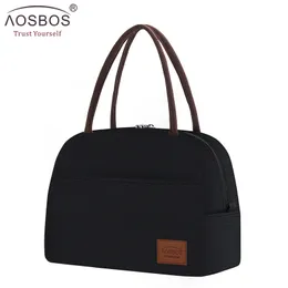 Aosbos Fashion Портативный Охладитель Обенс Сумка Тепловые Изолированные Твердое сумки Сумки для пикника Большой пищевой Пикник Сумка для мужчин Женщины 201015