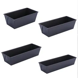 Non-Stick Biscuit Box Toast Baking Pan Bread Cake Box Mold Rectangle Carbon Steel Baking Tray Bakeware Tools 201029