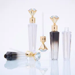 3ml Diamond Lip Gloss Tubes Clear Empty Lip Gloss Tube Container with Wands Fashion Diamond Refillable Lip Gloss Bottles