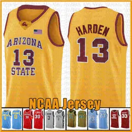 11.19 Stickerei-Logos 13 James NCAA Harden Basketball-Trikot Arizona University State Bethel Irish High School Trikots Herren