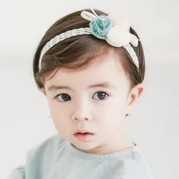 Moda Piękno Dziewczyna Dziecko Pałąk Maluch Kwiat Koronki Zespół Włosów Barettes Fille Enfant Opaski na dziewczyny Turbante Infantil