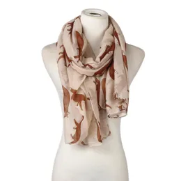 Män Kvinnor All-Match Lady Womens Lång Söt Print Scarf Wraps Sjal Soft Scarves Ny Höst Vinter Bandanna Kvinna Multi