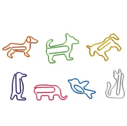 13 estilos clipes de papel coloridos Animal paperclips mark de livro arquivando marca de ligação para Scrapbooks Bookmark Escola de escritório