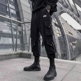 Houzhou Cargo Pants Men Techwear 남성용화물 바지 Streetwear 패션 하라주쿠 바닥 조깅 Joggers Japanese Streetwear G220224