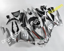 Fairings for Aprilia RSV4 1000 2016 16 RS V4 2017 2018 바디 키트 애프터 마켓 오토바이 실버 페어링 키트 (사출 성형)