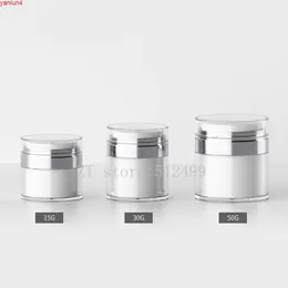 10pcs 15G30G50G 화장품 빈 아크릴 에어리스 에멀젼 병, DIY 휴대용 여행 액체 로션 펌프 패키지, 화장품 크림 Jarhigh Qualtit