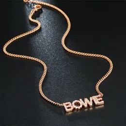 9mm Hotsale Hip Hop Custom Name Letter Pendant Necklace Gold Silver Bling Zirconia Men Pendant Jewelry for Men Women