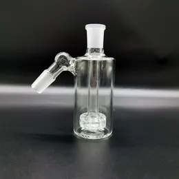 Catcher de cinzas de cinzas Matriz estéreo Percósticahs Bong Sócio 4,5 polegadas Claro Espesso Pyrex Água Bubbler 45 90 Graus 14mm 18mm para Bongs Tubulações Fumo Acessório