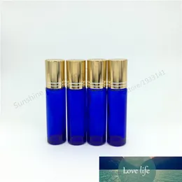 ML Essential Oil Szklana butelka, 1/3 Oz Blue Glass Roll na butelce, 10cc Cobalt Blue Perfume Fiolka