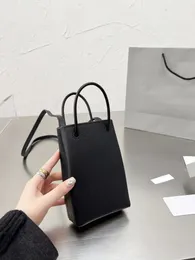 Mini TOTE moda BALCK sacos mulheres bolsas sac compras ombro Shopper totes sacos de telefone celular
