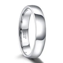 Tigrade Classic Jewelry 2/4/6/8mm Cute Men Women Simple Rings Polish100% Pure Tungsten Carbide Ring Wedding Engagement Ring