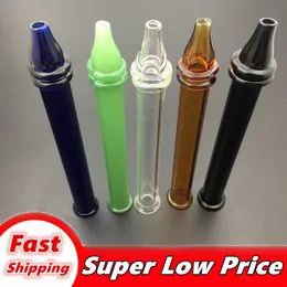 Cheapest dab straw Collector pipes Glass water pipes bong glass Filter Tips Tester Dabs Oil Rigs hookahs glass oil burner pipe