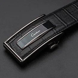 Ciartuar Leather Belt Automatic Buckle Belts for Men Genuine Leather Waist Mens Luxury Designer Belt High Quality Fashion Strap J1209