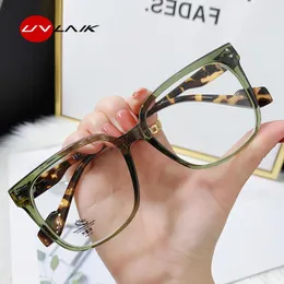 Sunglasses UVLAIK Big Frame Anti Blue Light Glasses Women Designer Eyeglasses Men Oversized Square Myopia Optical