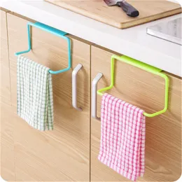 Plastic Towel Rack Tools Hanging Holder Multifunction Cupboard Racks Cabinet Door Back Kitchen Accessories Home Storage Bathroom Furniture 20220223 Q2