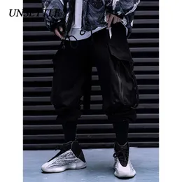 UNSETTLE AW Chinesische Stickerei Taschen Cargo Hosen Männer/Frauen Hip Hop Männliche Hosen Herren Jogger Casual Streetwear Hosen LJ201104