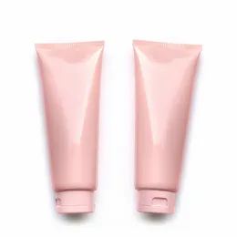 200ml 200g 25pcs vazio rosa cosméticos tubo macio loção plástica shampoo creme apertar embalagem de garrafa de embalagem