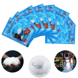 Konstgjorda snöflingor Fake Magic Instant Snow Powder for Home Wedding Snow Chulty Decorations Festival Party Supplies Wholesale
