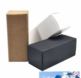 Förpackningsboxar 50st White Black Brown Kraft Paper Essential Oil Bottle Party Diy Crafts Gift Carton Pack Box Papercard BBYQWS BDESPORTS