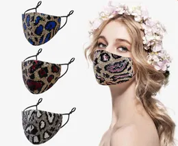 The latest party mask, leopard print, shiny, dustproof, a variety of styles to choose from, breathable and washable