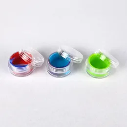 Andra rökare Accrylic Silicone Portable Stash DAB Verktyg Oljekoncentrat vaxburkar 5ml Box Förvaringsbehållare Mini Jar