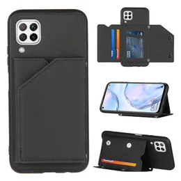 Huawei P40 Lite P30 Pro LiTe Pluxury Phase Case Huawei P 스마트 Z Y9 Prime Nova 6 카드 포켓 커버