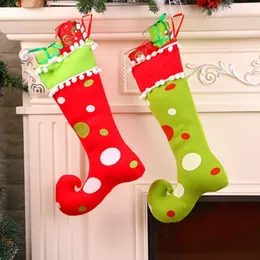 Confezioni regalo Creative Cute Christmas Festival Supply Boots Calze Ciondolo Box Home Restaurant Decoration1