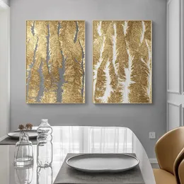 Abstrakt Golden Canvas Målning Lyx Affisch Guld Grå Marmor Väggkonst För Vardagsrum Moderna Heminredning Kanvas Texture Prints