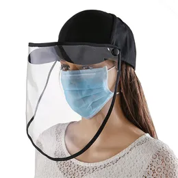 New Men Women Anti-fog Baseball Cap Unisex Dustproof Outdoor Hat Windproof Removable Visor Protective Caps