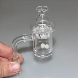 Rökning Quarts Bangerterp Pearlglass Carb Cap 25mm Flat Top Quartzs Banger Spinner Carbs Caps 10mm 14mm 18mm Glas Bong