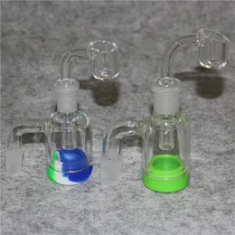 Ash catcher 14 18mm joint ashcatcher 45 degree angle colorful for Water Glass hookahs rigs bong pipes